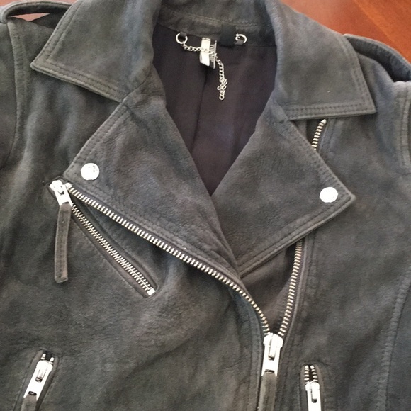 Topshop moon suede biker jacket - Picture 6 of 8
